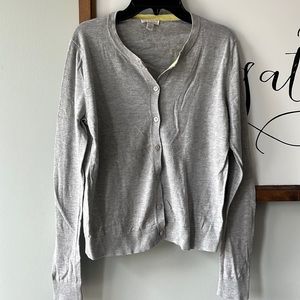 Gray Gap Cardigan